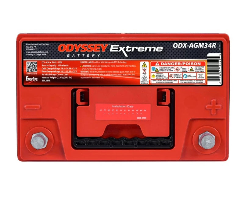 Odyssey Battery Auto/Truck/Heavy Duty & Commercial Extreme AGM Battery (34R-PC1500T) ODX-AGM34R ODX-AGM34R User 1