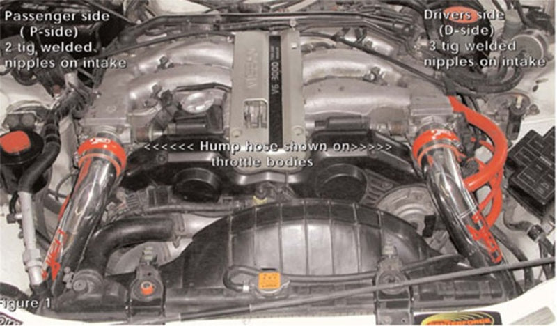 Injen 90-96 Nissan 300Z V6 3.0L Black IS Short Ram Cold Air Intake IS1980BLK IS1980BLK Photo - Mounted