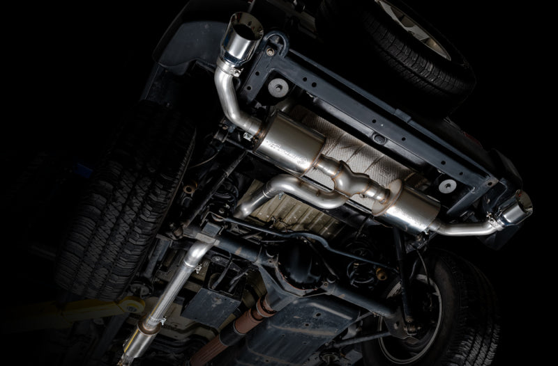 AWE Tuning 07-18 Jeep Wrangler JK/JKU 3.6L Tread Edition Axle-Back Dual Exhaust - Chrome Silver Tips 3015-32003 3015-32003 Photo - Mounted