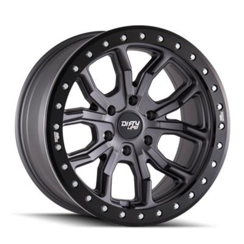 Dirty Life 9303 DT-1 17x9/5x127 BP/-12mm Offset/78.1mm Hub Matte Gunmetal Wheel - Simulated Rashring 9303-7973MGT12 9303-7973MGT12 User 1