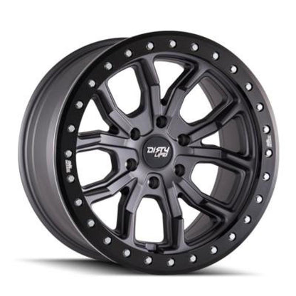 Dirty Life 9303 DT-1 17x9/5x127 BP/-12mm Offset/78.1mm Hub Matte Gunmetal Wheel - Simulated Rashring 9303-7973MGT12 9303-7973MGT12 User 1