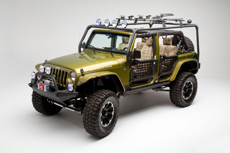 Body Armor 4x4 07-18 Jeep Wrangler JK 4 Door Cargo Roof Rack Box 2 Of 2 JK-6124-2 JK-6124-2 Photo - lifestyle view