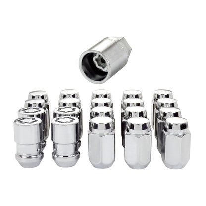 McGard 5 Lug Hex Install Kit (Clamshell) w/Locks (Cone Seat Nut) M12X1.5 / 13/16 Hex - Chrome 84557CN 84557CN Photo - Primary