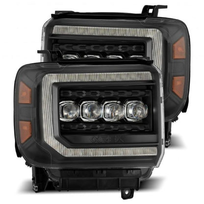 AlphaRex 14-18 GMC Sierra NOVA LED Proj Headlights Plank Style Black w/Activ Light/Seq Signal/DRL 880617 880617 User 1