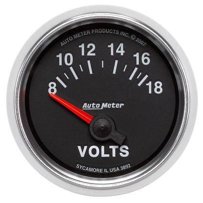 Autometer Gauge, Voltmeter, 2 1/16", 18v, Electric, Gs 3892 Photo - Primary