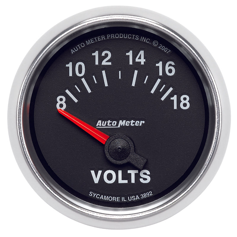 Autometer Gauge, Voltmeter, 2 1/16", 18v, Electric, Gs 3892 Photo - Primary