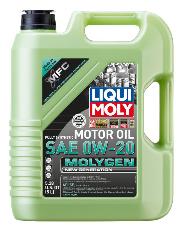 LIQUI MOLY 5L Molygen New Generation Motor Oil SAE 0W20 20438 20438 Photo - out of package