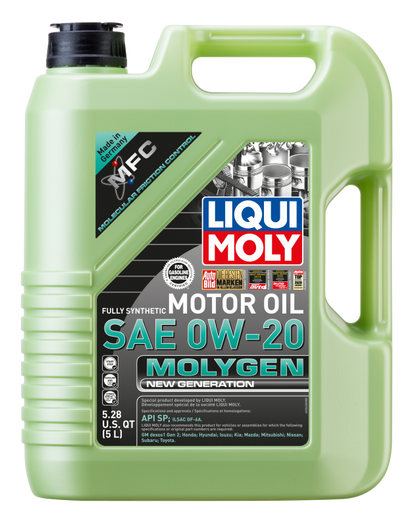 LIQUI MOLY 5L Molygen New Generation Motor Oil SAE 0W20 20438 20438 Photo - out of package
