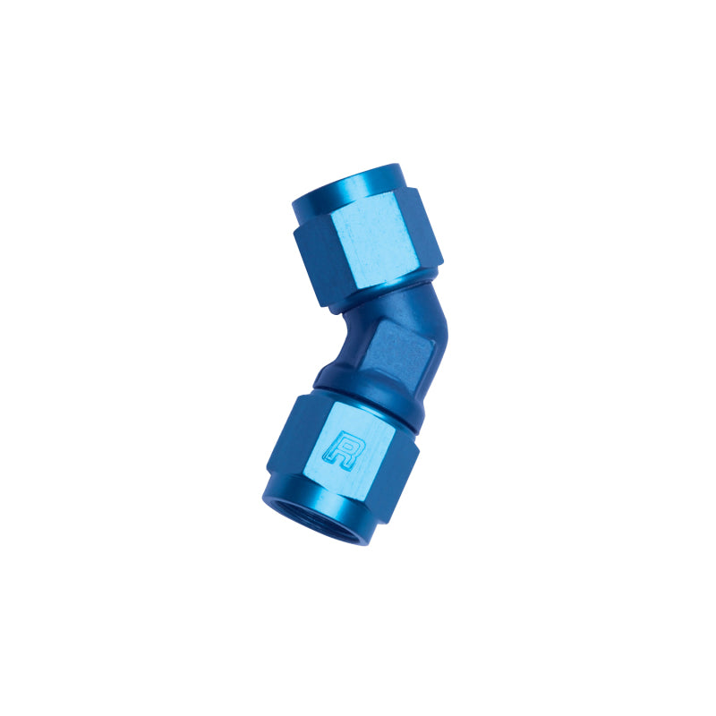 Russell -6 AN 45° Female AN To Female AN Low Profile (Blue Finish) 614606 Photo - Primary