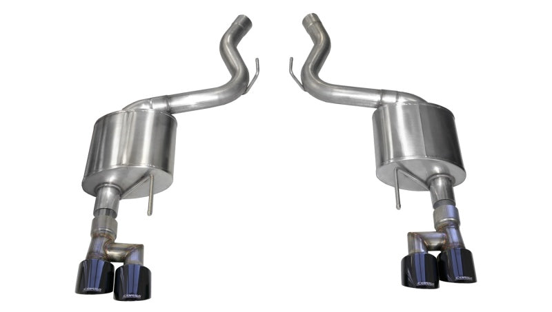 Corsa 18-19 Ford Mustang 5.0L 3in Touring Axle-Back Dual Rear Exit w/ 4in Black PVD Pro-Series Tips 21041BLK 21041BLK Photo - Primary