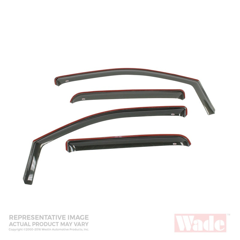 Westin 1999-2004 Jeep Grand Cherokee Wade In-Channel Wind Deflector 4pc - Smoke 72-51491 72-51491 Photo - Primary