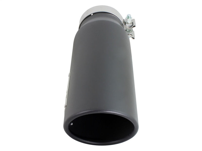 aFe MACH Force-Xp 4in 409 Stainless Steel Exhaust Tip: 4 In x 5 Out x 15L 49T40501-B15 Photo - Unmounted