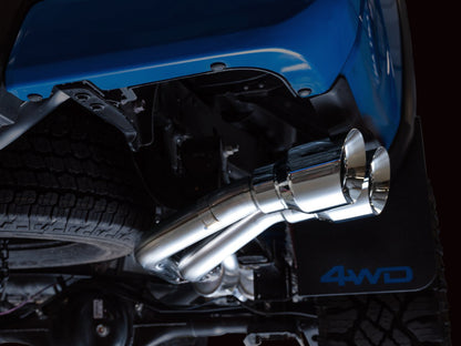 AWE Tuning AWE 16-22 Toyota Tacoma 0FG Catback Exhaust w/ BashGuard - Dual Chrome Silver Tips 3015-32826 3015-32826 Photo - Mounted