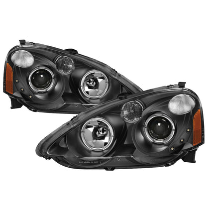 SPYDER xTune Acura RSX 2002-2004 Halo Projector Headlights - Black PRO-JH-ARSX02-HL-BK 9036613 9036613 Photo - Primary