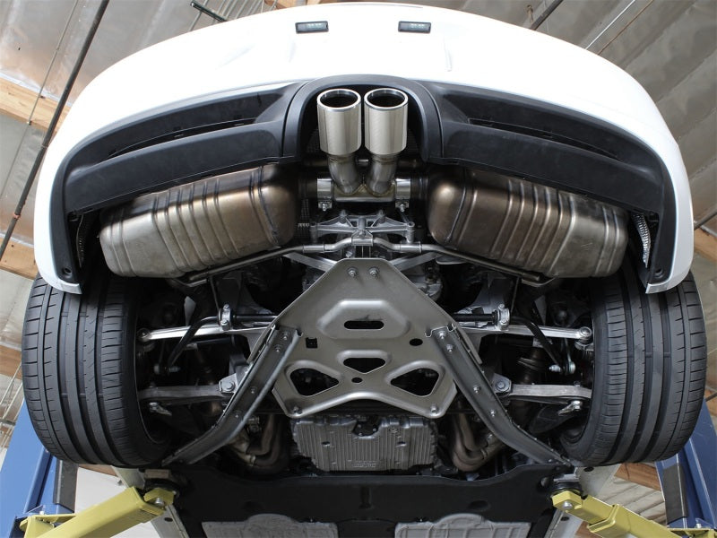 aFe 304 SS EXH Tip Upgrade Polished -Porsche Cayman S/Boxster S(981) 13-14 49C36413-P Photo - Mounted