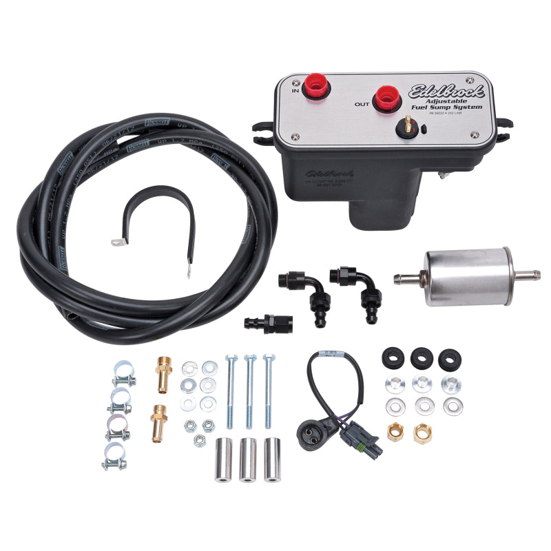 Edelbrock Fuel System Universal Fuel Sump Module Adjustable 36031 Photo - Primary