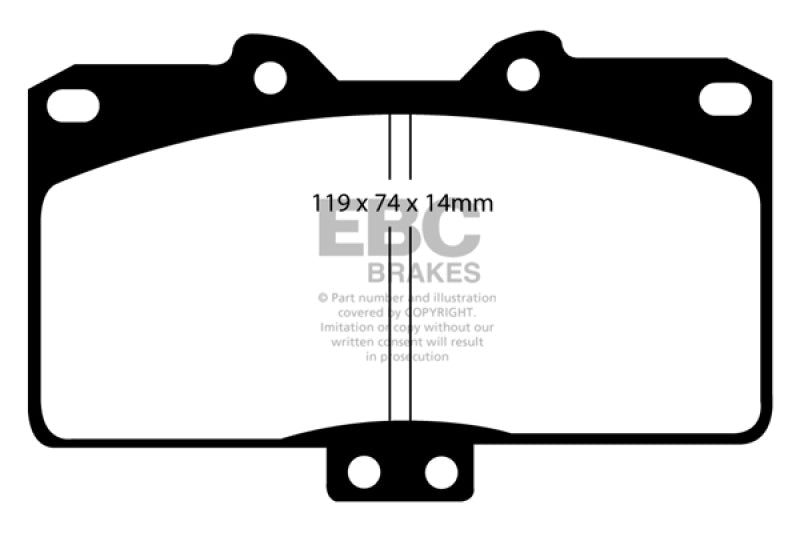 EBC Disc Brake Pad Set DP41097R Photo - Primary