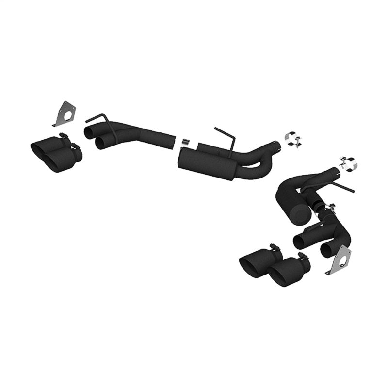 MBRP 16-19 Chevrolet Camaro V6 2.5in BLK NPP Dual Axle Back Exhaust w/ 4in Quad Dual Wall Tips S7039BLK S7039BLK Photo - Primary