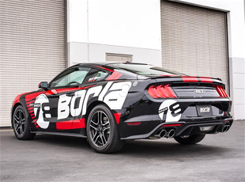 Borla 2018 Ford Mustang GT 5.0L AT/MT (w/o Valves) ATAK 3in Cat-Back Exhaust w/Polished Tips 140746 140746 Photo - lifestyle view