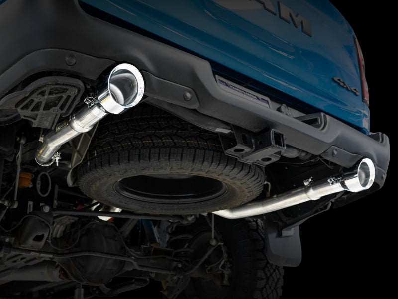 AWE Tuning 19-21 RAM 1500 5.7L (w/Cutouts) 0FG Dual Rear Exit Cat-Back Exhaust - Chrome Silver Tips 3015-32005 3015-32005 Photo - Mounted