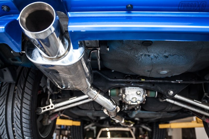 Turbo XS 04-08 Forester XT Axle Back 4" Polished Stainless Tip Muffler FXT04-RMA User 1
