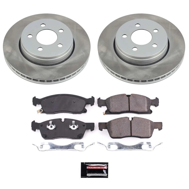 PowerStop Power Stop 17-20 Jeep Grand Cherokee Front Semi-Coated Rotor Kit SC7412 SC7412 Photo - Primary
