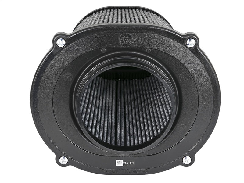 aFe Quantum Pro DRY S Air Filter Inverted Top - 5in Flange x 8in Height 21-91132 Photo - Unmounted