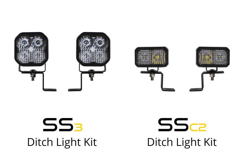 Diode Dynamics 21-22 Ford F-150 SSC2 Stage Series Backlit Ditch Light Kit - Yellow Pro Combo DD7368 DD7368 User 8