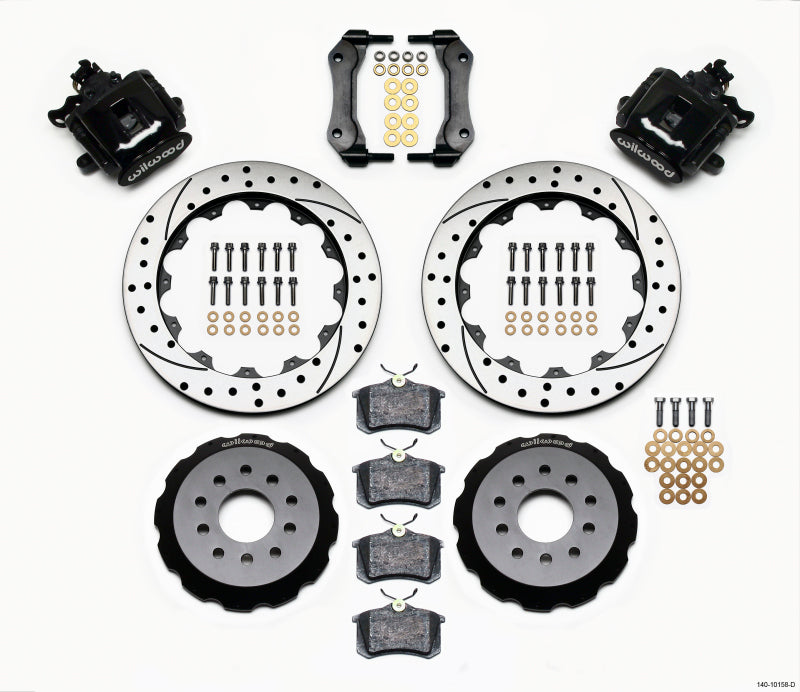 Wilwood Combination Parking Brake Rear Kit 12.88in Drilled Mustang 94-04 140-10158-D 140-10158-D Photo - Primary