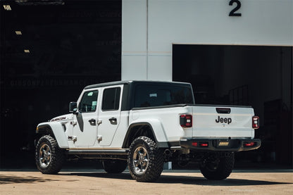 Gibson 2020 Jeep Gladiator JT Rubicon 3.6L 3in Cat-Back Single Exhaust - Black Elite 617409B 617409B Illustration Guide