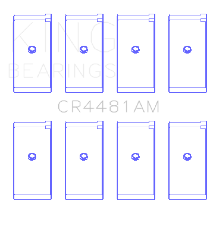 King Engine Bearings Mitsubishi G32/G63 (Size +1.0mm) Connecting Rod Bearing Set CR4481AM1.0 CR4481AM1.0 Photo - Primary