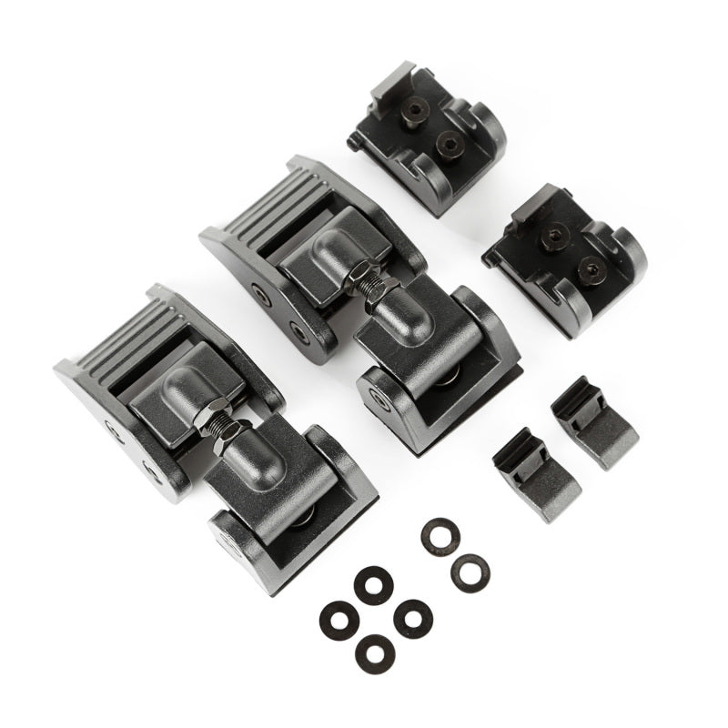 Rugged Ridge Hood Catch Kit,Textured Black;2018 Jeep Wrangler JL/JLU 11210.27 Photo - Primary