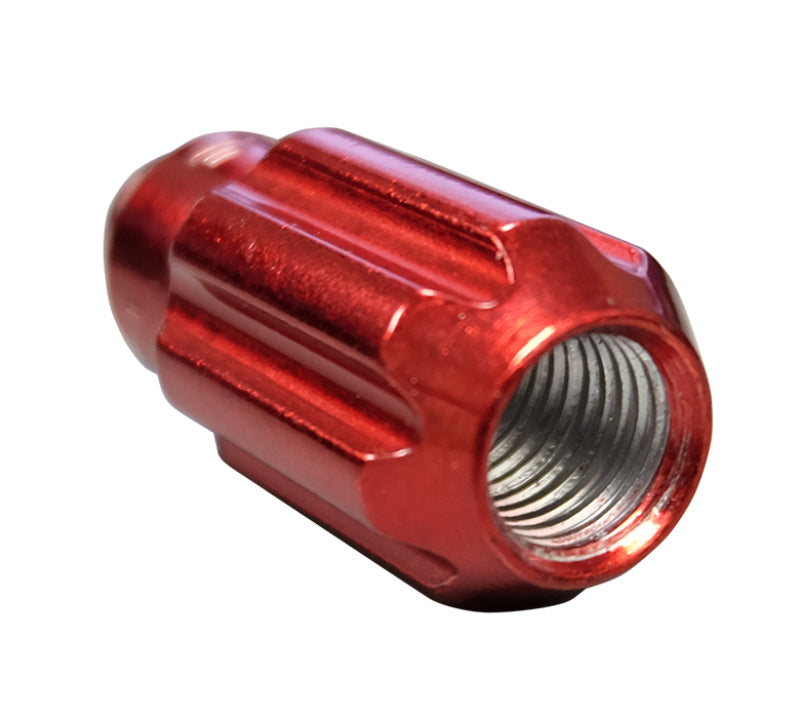 NRG M12 x 1.5 Steel Lug Nut Set  Bullet Shape 21 pc Red W/ Lock Key LN-LS500RD-21 Photo - Primary