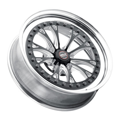 Weld Vitesse 17x10 / 5x4.5mm BP / 8in. BS Low Pad Black Wheel - Polished Non-Beadlock 94LB7100A80A 94LB7100A80A Photo - Primary