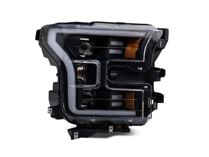 Raxiom 15-17 Ford F-150 G3 Projector Headlights w/ LED Accent- Blk Housing (Clear Lens) T542837 T542837 Photo - Close Up