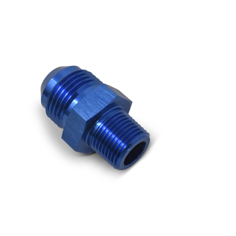 Russell -4 AN Straight Flare To Pipe Adapter (Blue Finish) 660060 Photo - out of package