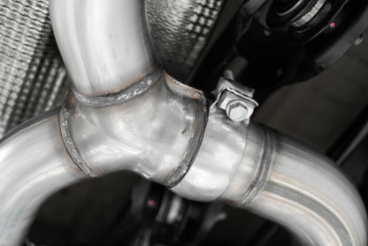 MBRP 19-21 VW Jetta GLI T304 SS 3in Cat-Back Dual Split Rear Exit Exhaust - Carbon Fiber Tips S46083CF S46083CF Photo - out of package