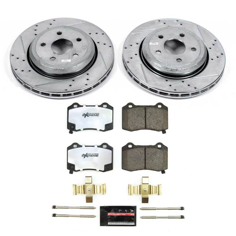 PowerStop Power Stop 18-21 Jeep Grand Cherokee Rear Z36 Truck & Tow Brake Kit K8758-36