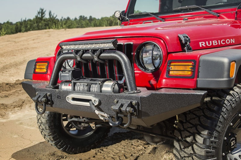 Rugged Ridge Hood Catch Kit,Black Aluminum;97-06 Jeep Wrangler TJ 11210.15 Photo - Mounted