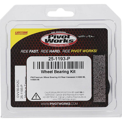 Pivot Works Kawasaki Wheel Bearing Kit Premium Bearings 25-1193-P 25-1193-P Photo - Primary