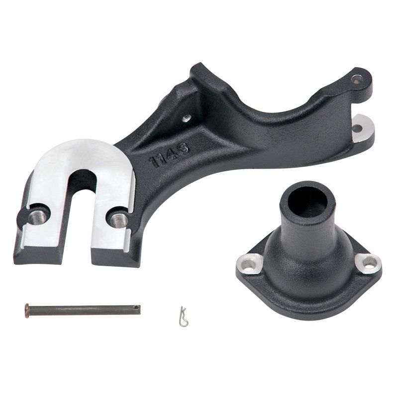 Edelbrock Generator Offset Kit Ford Flathead49-53 Satin Black 11463 11463 Photo - Primary