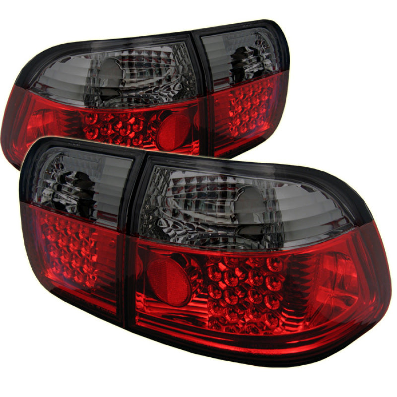 Spyder Honda Civic 96-98 4Dr LED Tail Lights Red Smoke ALT-YD-HC96-4D-LED-RS 5005038 5005038 Photo - Primary