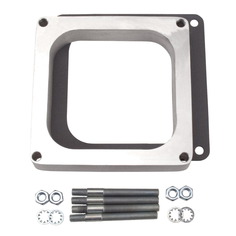 Edelbrock Carburetor Spacer 4500-Style 1 Inches Open Spacer, Aluminum 8717 Photo - Primary