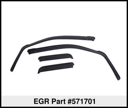 EGR 07+ Chev Suburban/GMC Yukon XL In-Channel Window Visors - Set of 4 (571701) 571701 571701 Thumbnail