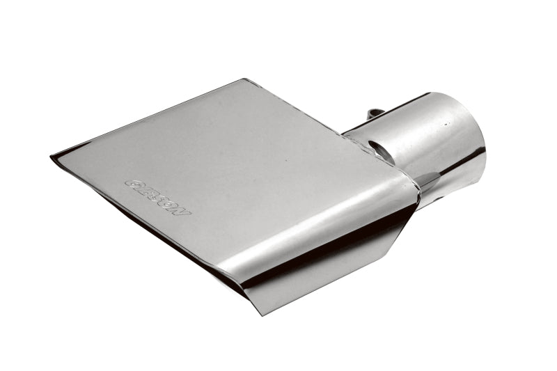 Gibson Rectangle Sport Tip - Right - 6x2.75in OD/2in Inlet/9.5in Length - Stainless 500429 500429 Photo - Primary