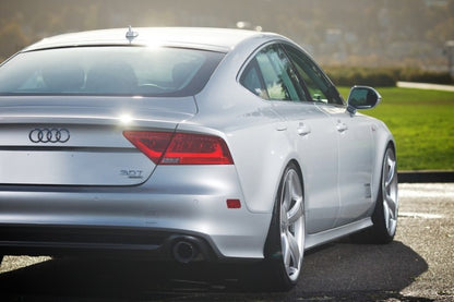 AWE Tuning Audi C7 A7 3.0T Touring Edition Exhaust - Dual Outlet Diamond Black Tips 3015-33064 3015-33064 Photo - Mounted