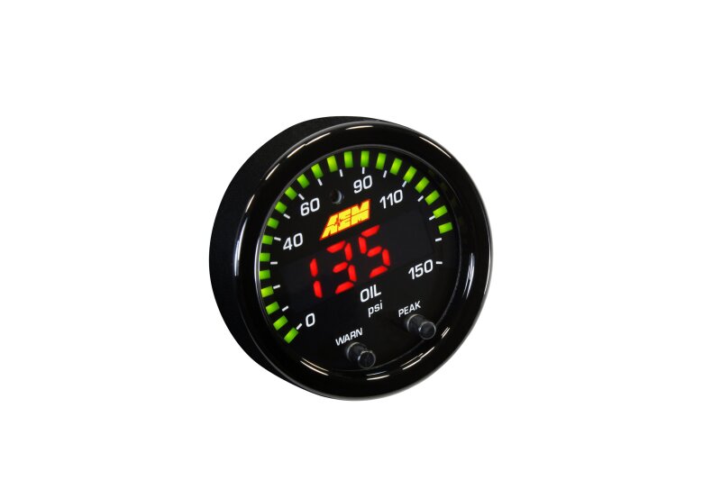 AEM Electronics Engine Oil Pressure Gauge 30-0307 Photo - Primary