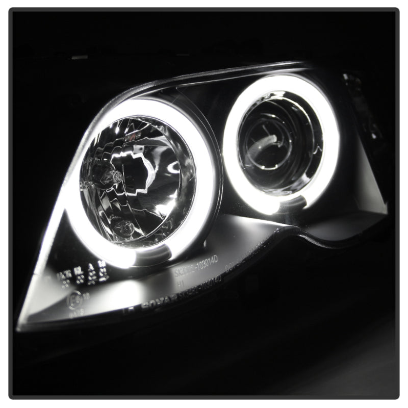 Spyder BMW E46 3-Series 02-05 4DR Projector Headlights 1PC LED Halo Blk PRO-YD-BMWE4602-4D-AM-BK 5042415 5042415 User 1