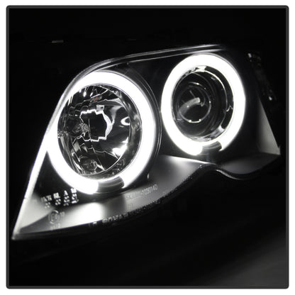 Spyder BMW E46 3-Series 02-05 4DR Projector Headlights 1PC LED Halo Blk PRO-YD-BMWE4602-4D-AM-BK 5042415 5042415 User 1