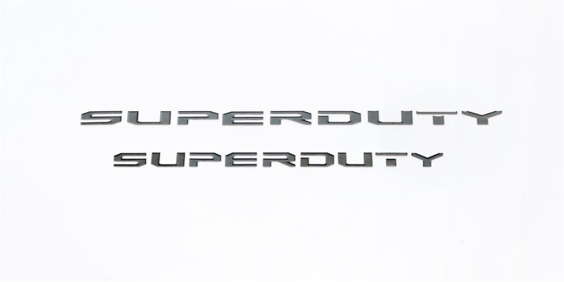 Putco Ford Super Duty Letters (Stamped/ Black Platinum) Tailgate/Back 55552BPFD Photo - Primary